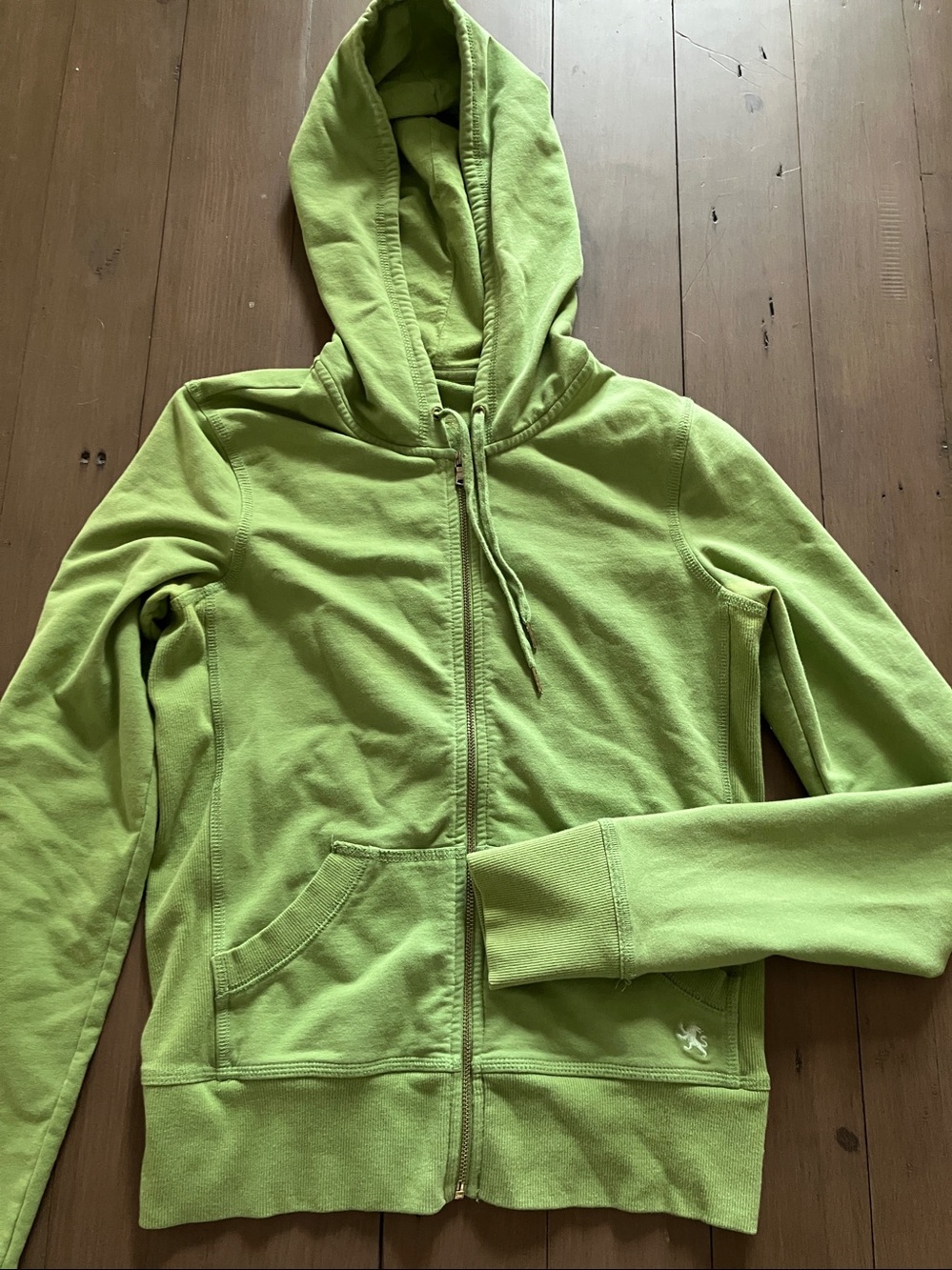 Express Green Zip-Up Hoodie